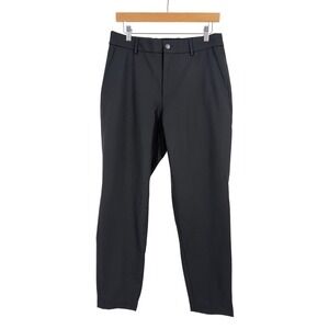 BOSS Hugo Boss Tech Wool Performance Mens Trousers Pants US 30R IT 46 Black